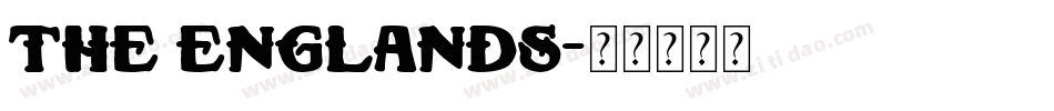The Englands字体转换